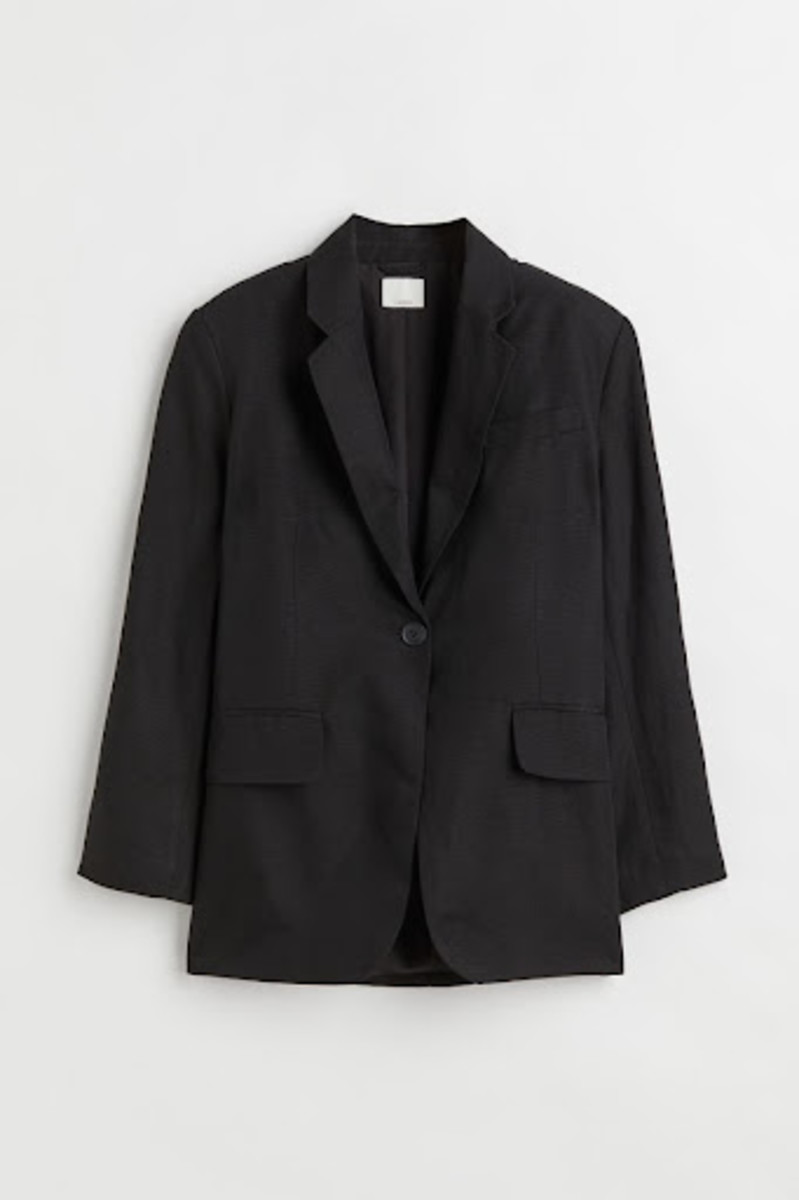 H&M Oversized Linen Blazer